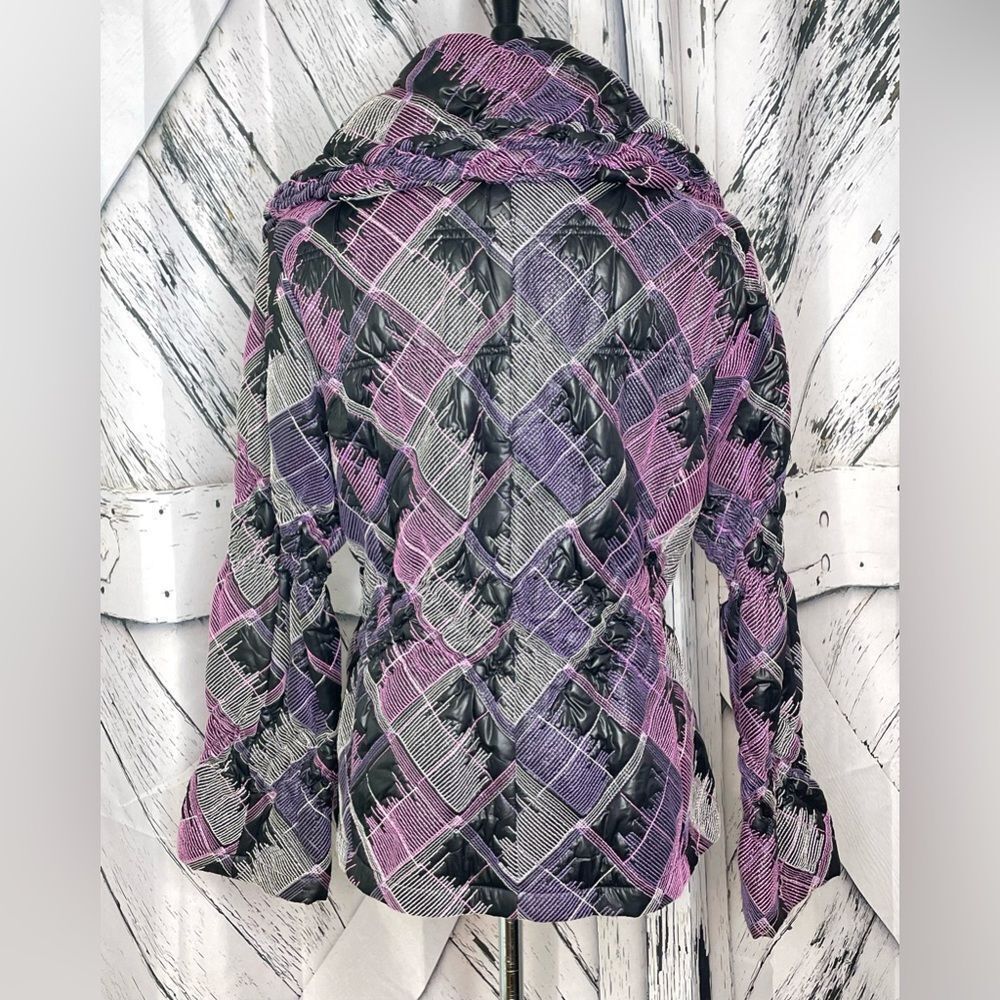 Samuel Dong Puffer Jacket W/Abstract Embroidered … - image 2